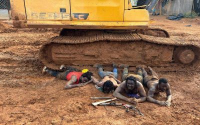 NAIMOS arrest galamseyers at Osino in E/R