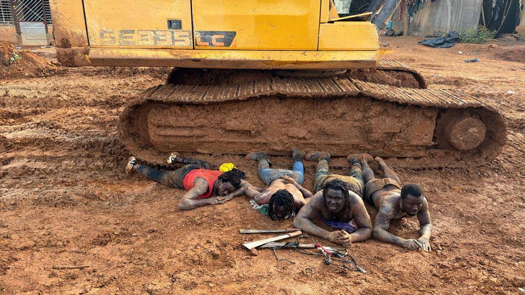 NAIMOS arrest galamseyers at Osino in E/R