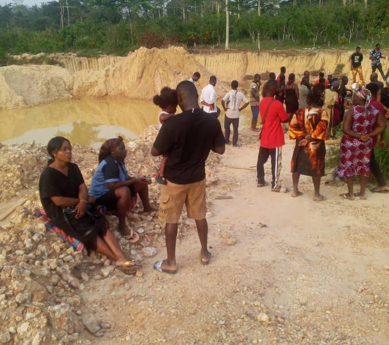 W/R: Mother and Four Children Drown in Abandoned Galamsey Pit at Wassa Dunkwa